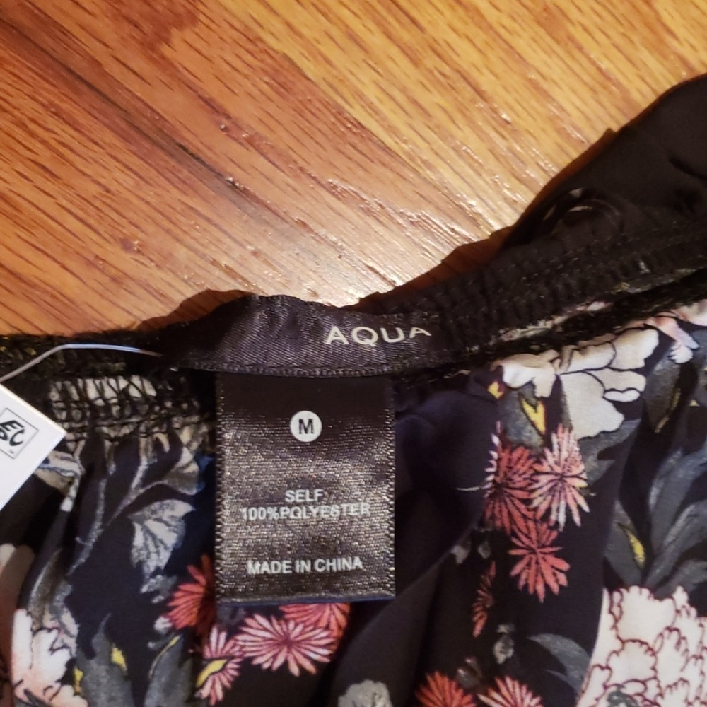 NWT - Floral Printed One Shoulder Blouse - Picture 3 of 5